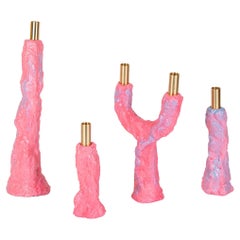 Set of 4 Plastic-Doh Candle Holder by Sara Regal