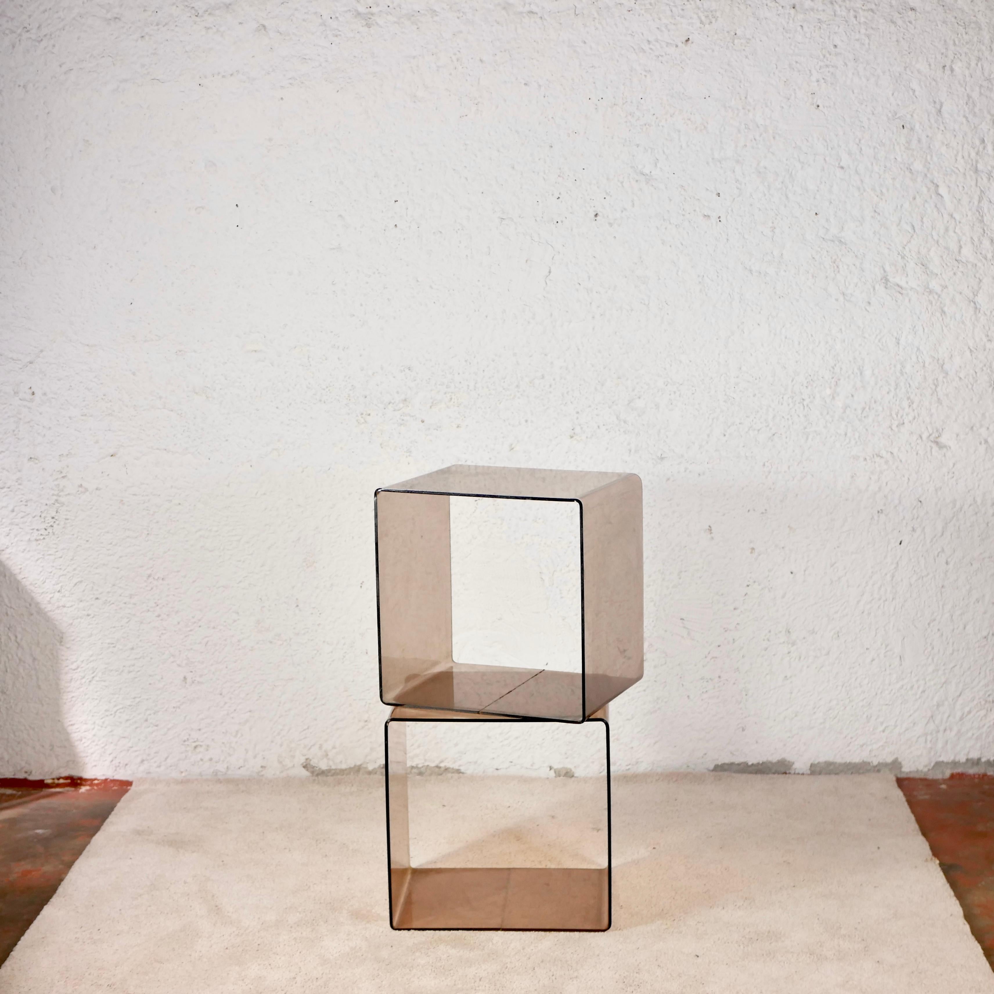 cube plexiglas vintage