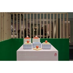 Juego de 4, Cajas Plizé, 2l Blanco, 2M Azul by Made by Choice