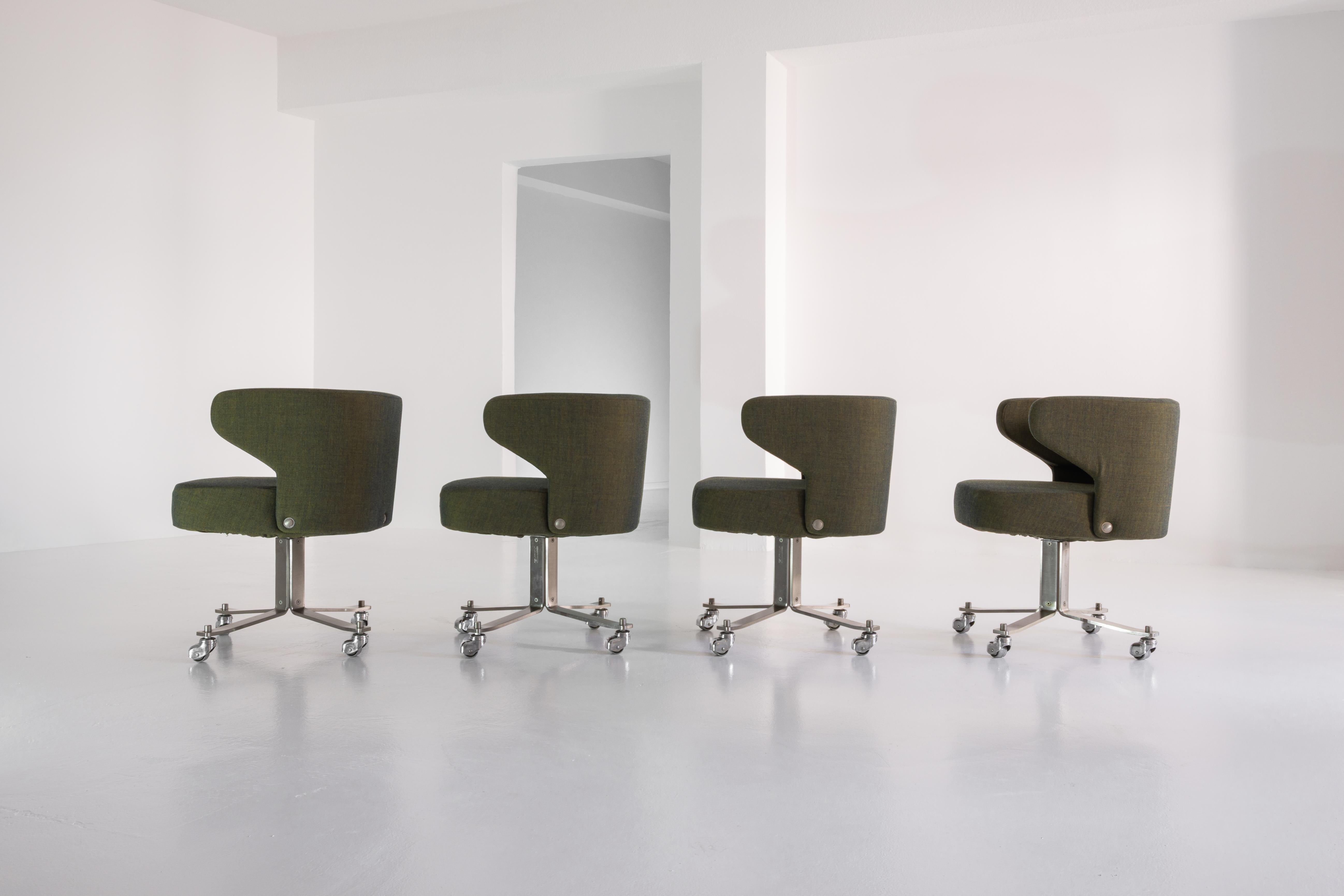 4er Set Poney Chair von Gianni Moscatelli für Formanova, 1970er Jahre (Moderne der Mitte des Jahrhunderts) im Angebot
