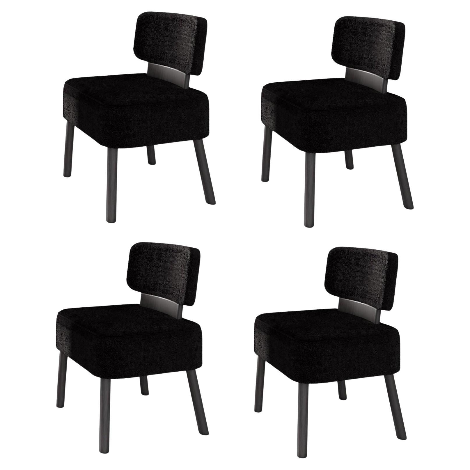 Ensemble de 4 chaises poney de Studio Uwe Gaertner