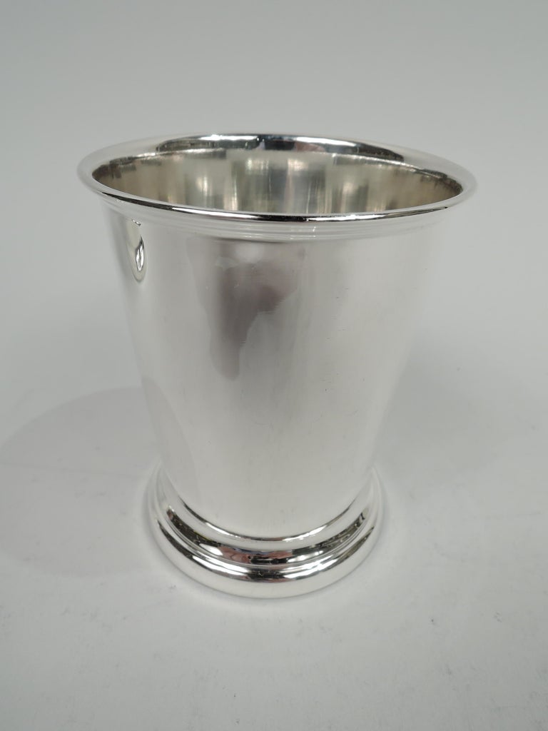 Set of 4 Poole Sterling Silver Mint Julep Cups For Sale at 1stDibs
