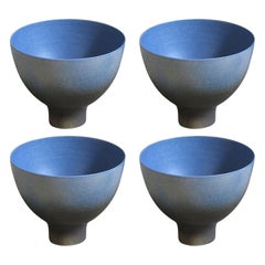 Set of 4 Porcelain Mazagran by Cica Gomez