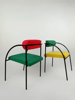 Set of 4 Post Modern Chairs Model Vienna by Rodney Kinsman for Bieffeplast