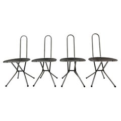 Set of 4 Post modern folding chairs by Niels Gammelgaard for Ikea , 1980’s
