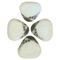 Set of 4 Post Modern / Memphis Era Plates by Kato Kogei for Fujimori Sonata