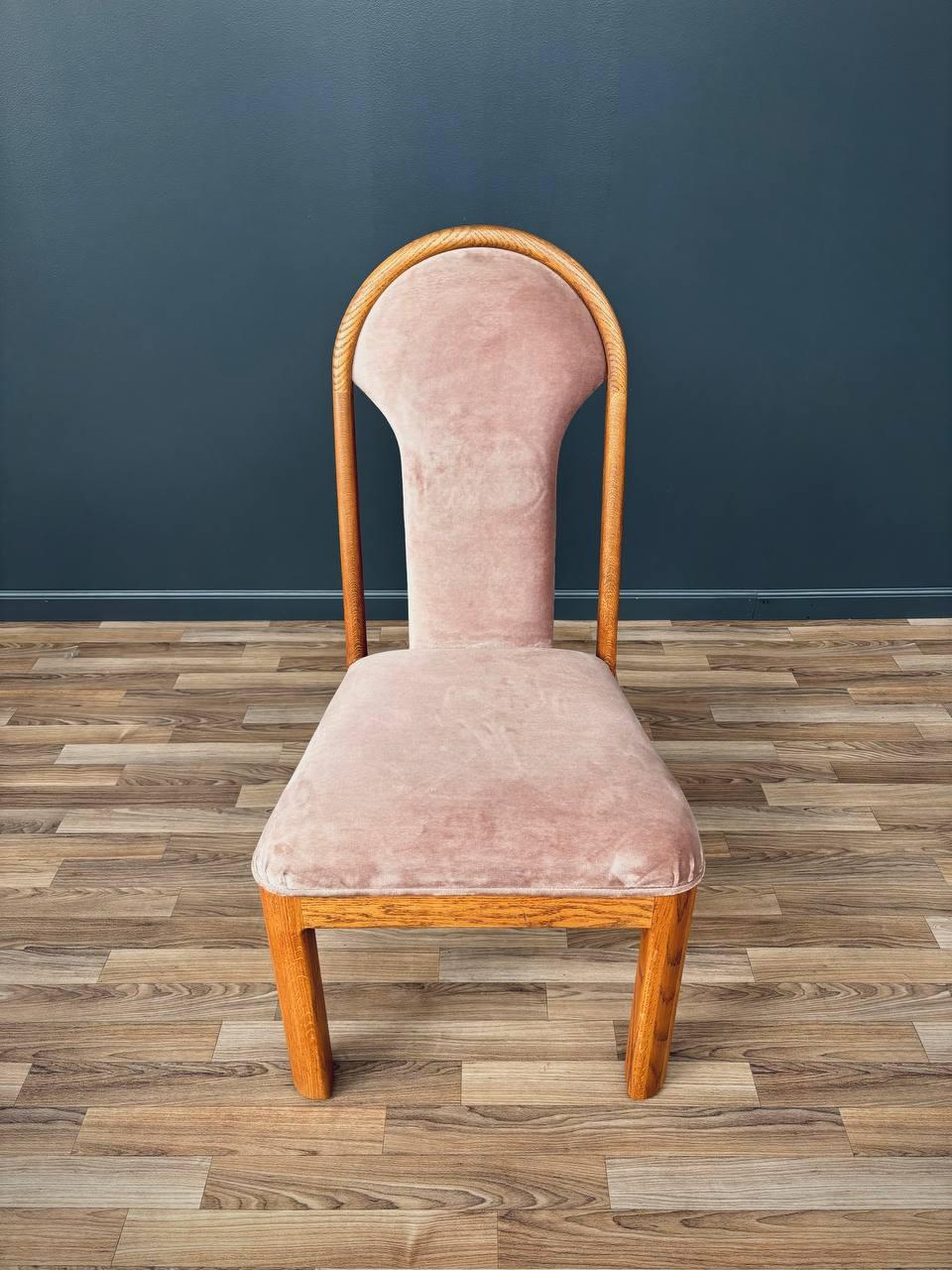 Tissu Ensemble de 4 chaises de salle à manger en Oak Modernity en vente
