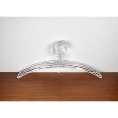 Set of 4 Postmodern Acrylic Coat Hangers, 1980s