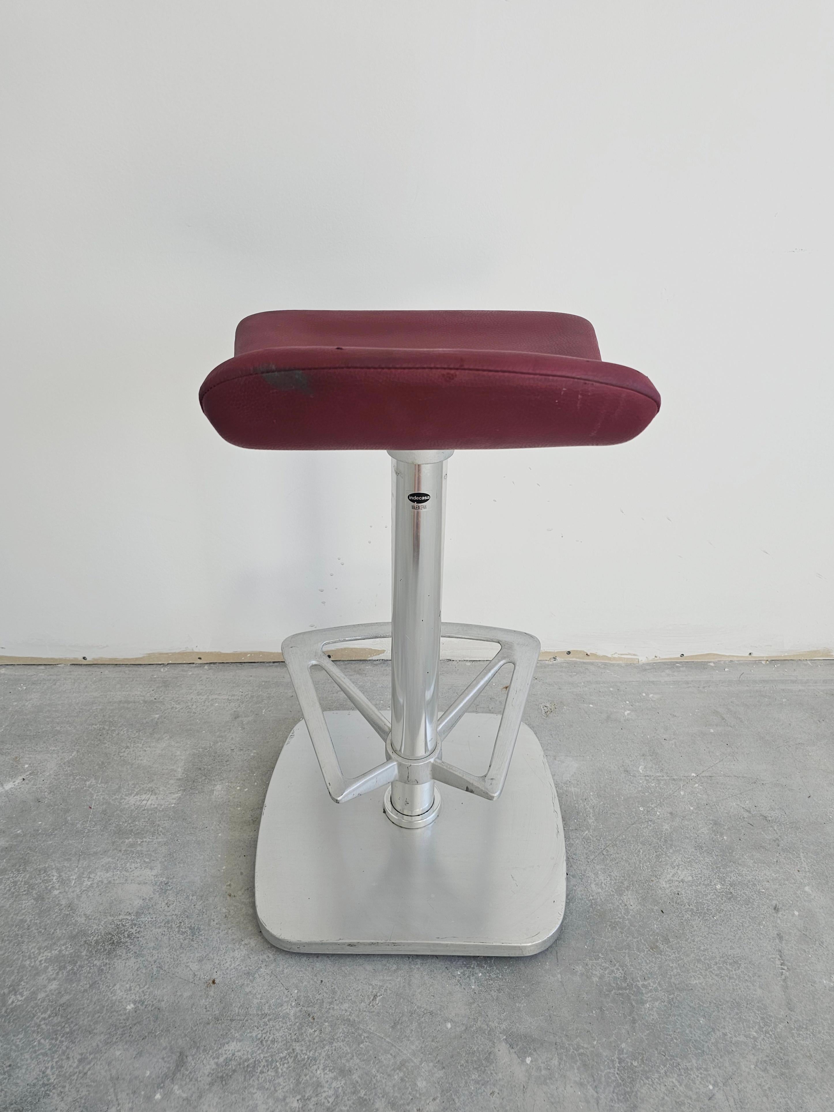 Set of 4 Postmodern Bar Stools by Indecasa designed by Joan Casas, Spain 1980s For Sale 4