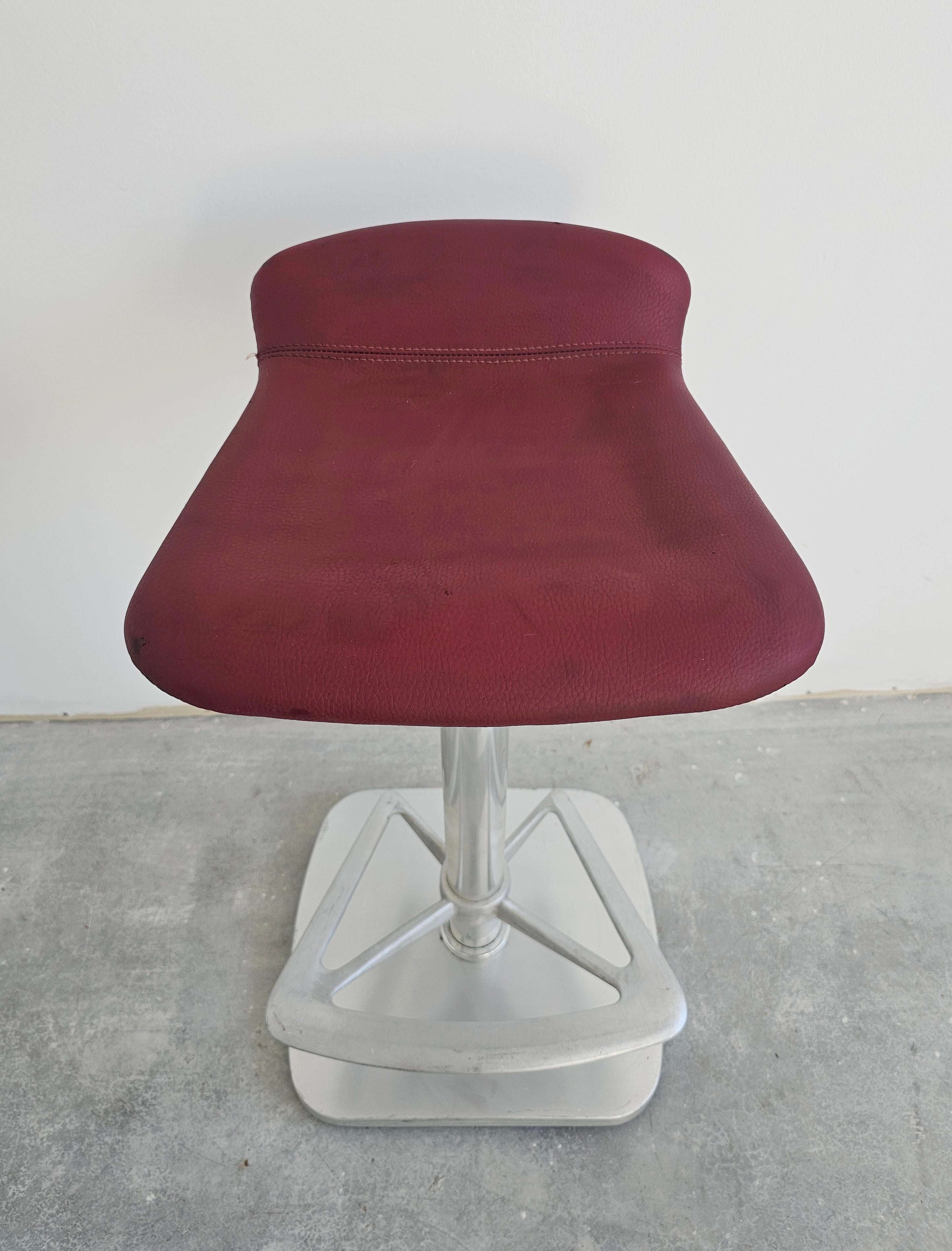 Spanish Set of 4 Postmodern Bar Stools by Indecasa designed by Joan Casas, Spain 1980s For Sale