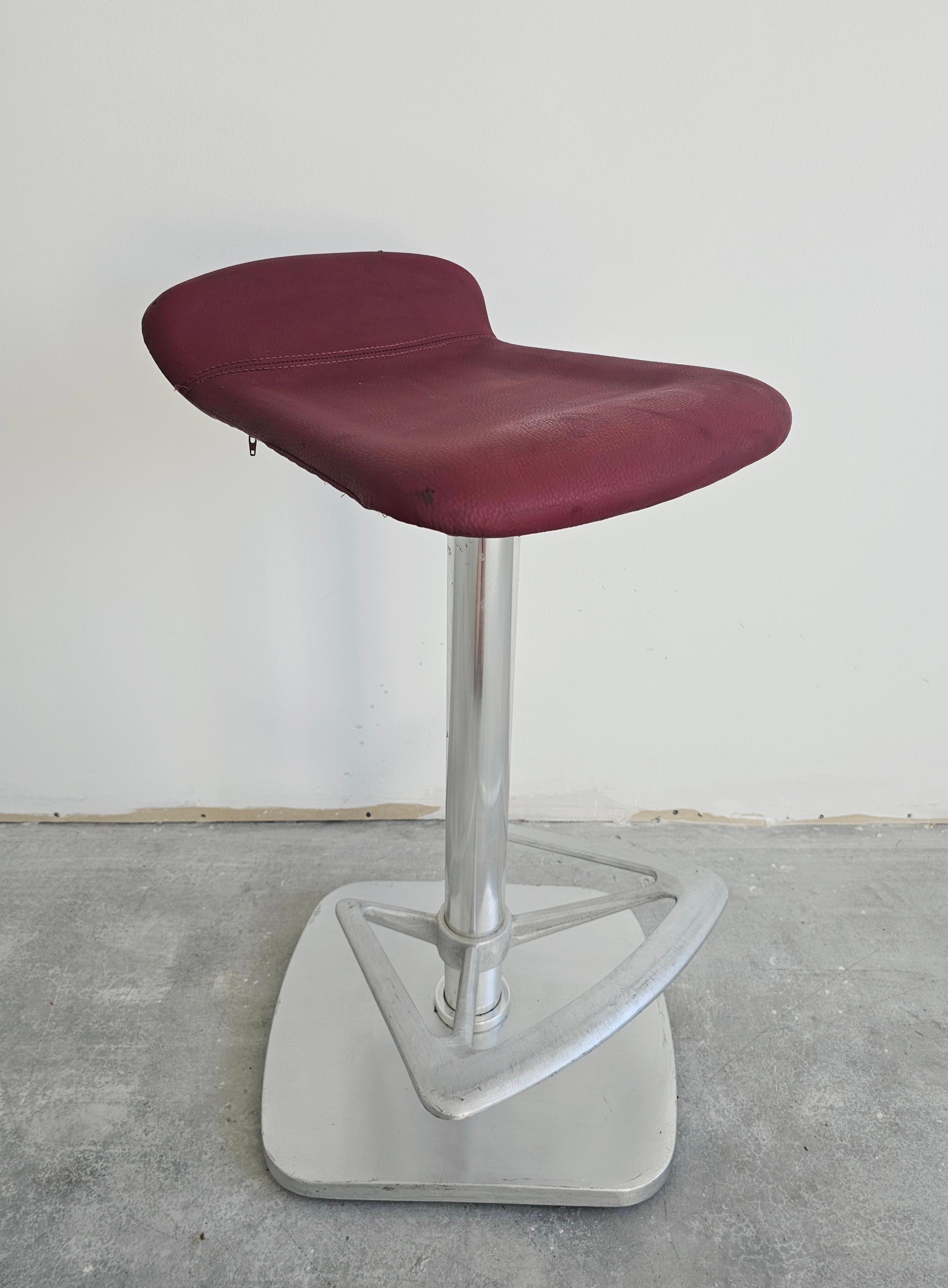 Late 20th Century Set of 4 Postmodern Bar Stools by Indecasa designed by Joan Casas, Spain 1980s For Sale