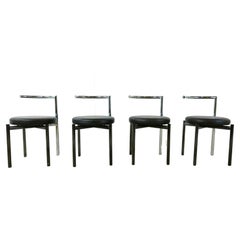 Set of 4 postmodern dining chairs, 1980s 