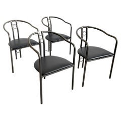 Retro Set of 4 Postmodern Dining Chairs, Belgium 1980's