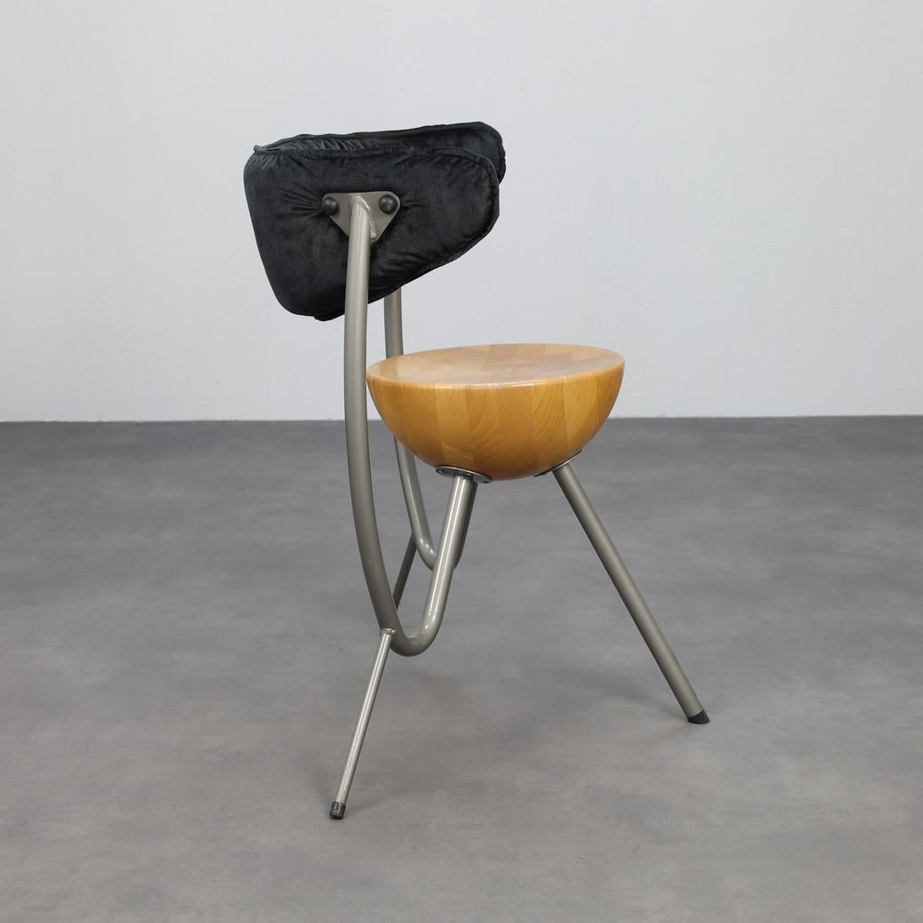 Set of 4 Postmodern Dining Chairs by Rob Eckhardt, 1980s Holandés en venta