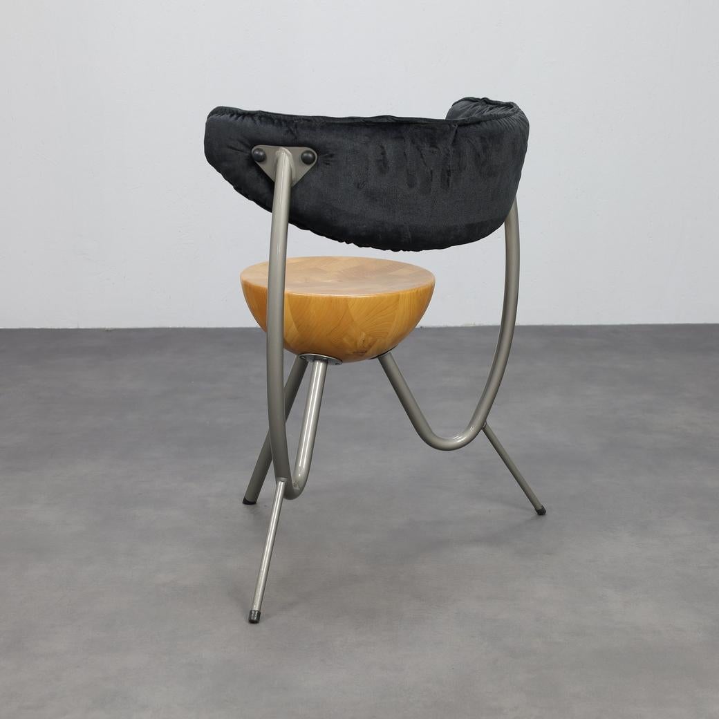 Set of 4 Postmodern Dining Chairs by Rob Eckhardt, 1980s finales del siglo XX en venta
