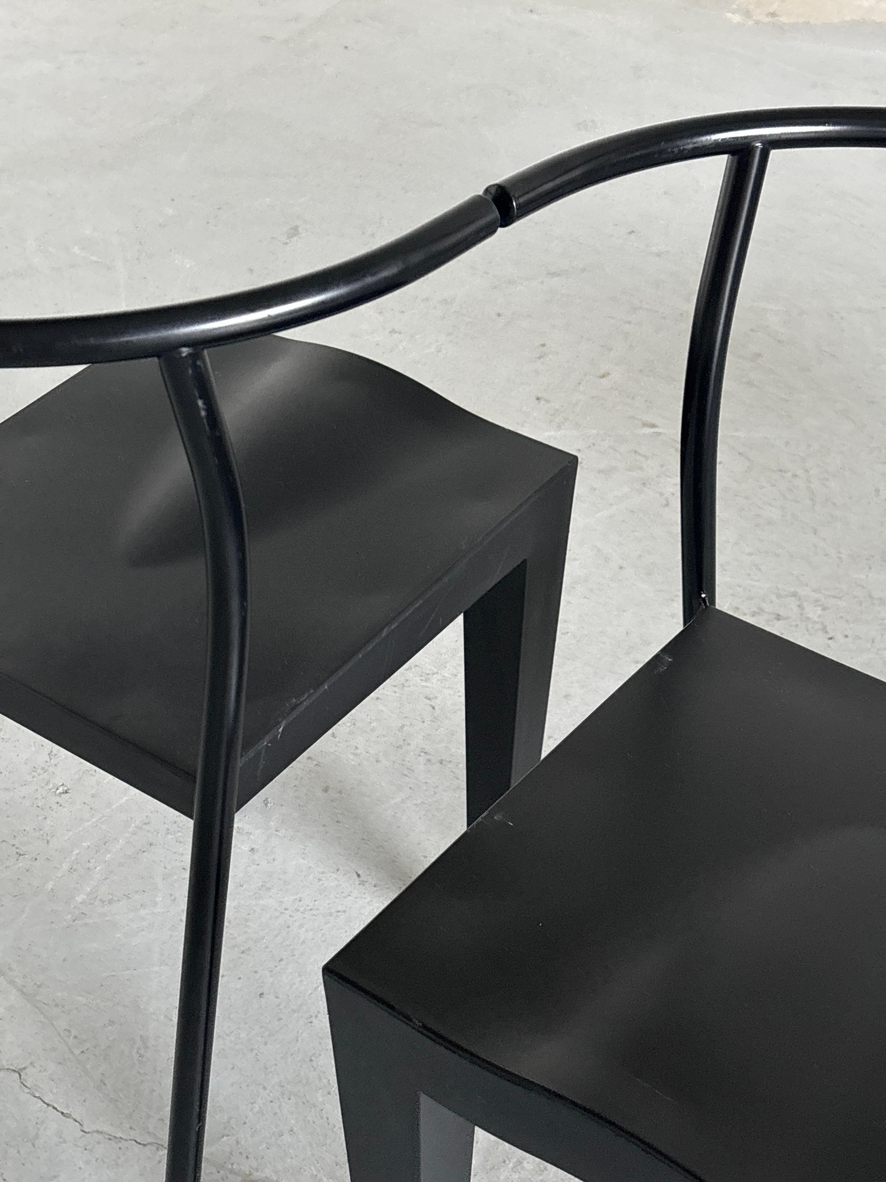 Métal Ensemble de 4 chaises empilables postmodernes Dr. Glob de Philippe Starck pour Kartell en vente