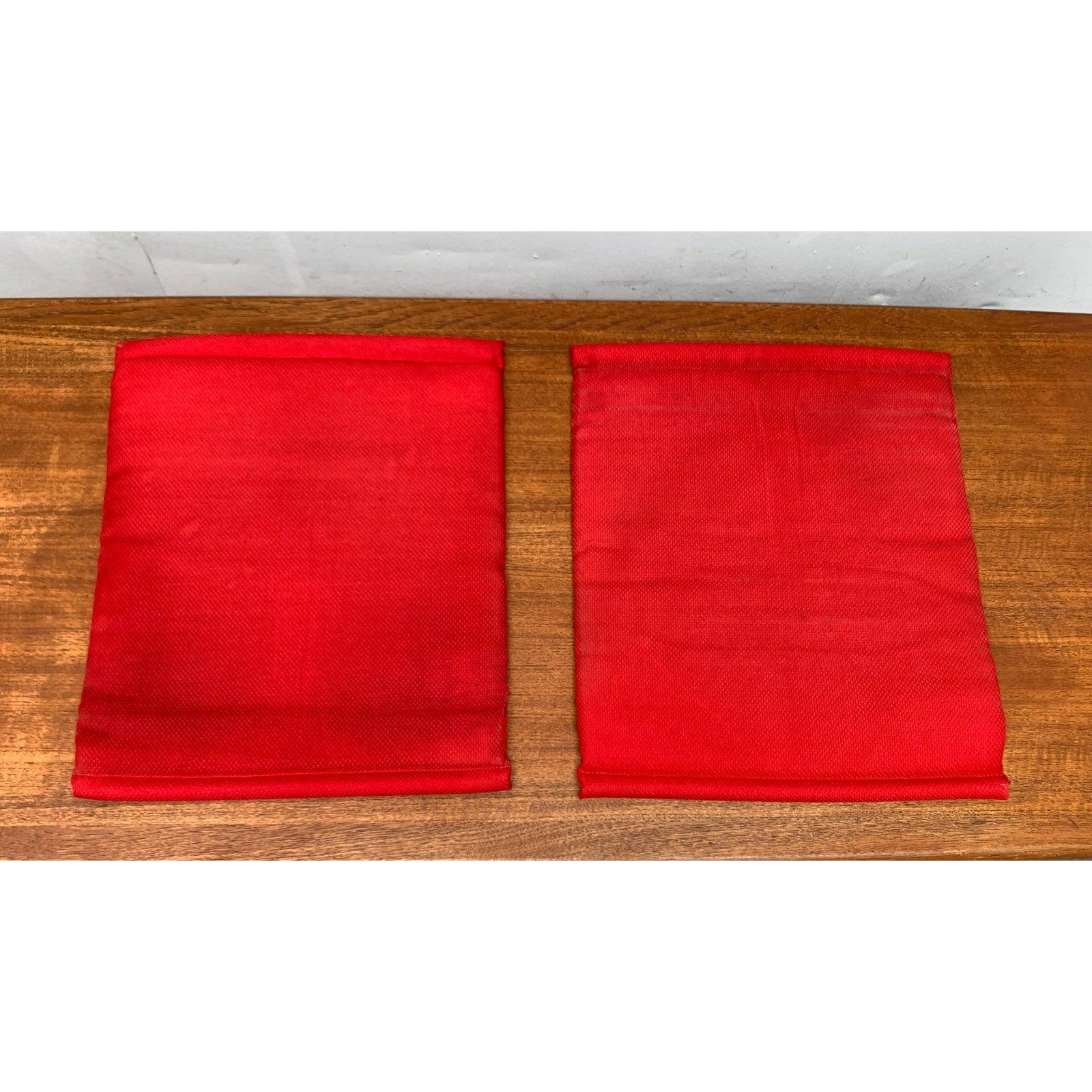 Ensemble de 4 chaises Kreuzschwinger rouges postmodernes de Till Behrens, 1980 en vente 5