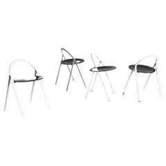 Used Set of 4 Postmodern Sculptural Folding Chairs by Giorgio Cattelan for Cidue, 70s