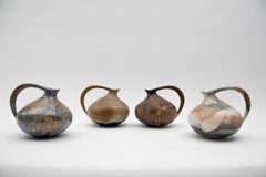 Set of 4 Pottery Vases "313" Designed by Kurt Tschörner Ruscha, Germany, 1960s