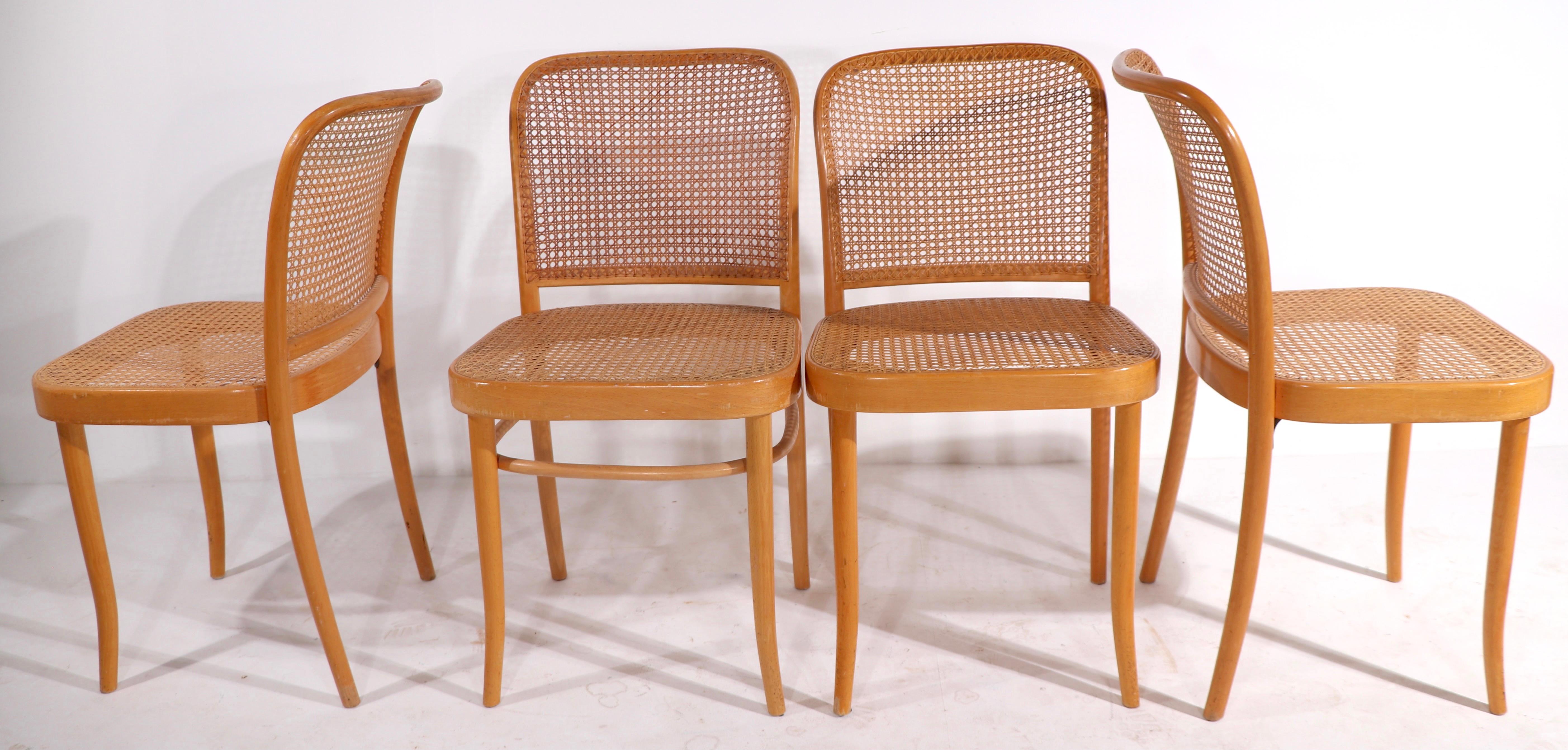 Set of 4 Prague Chairs by Breuer for Stendig 5