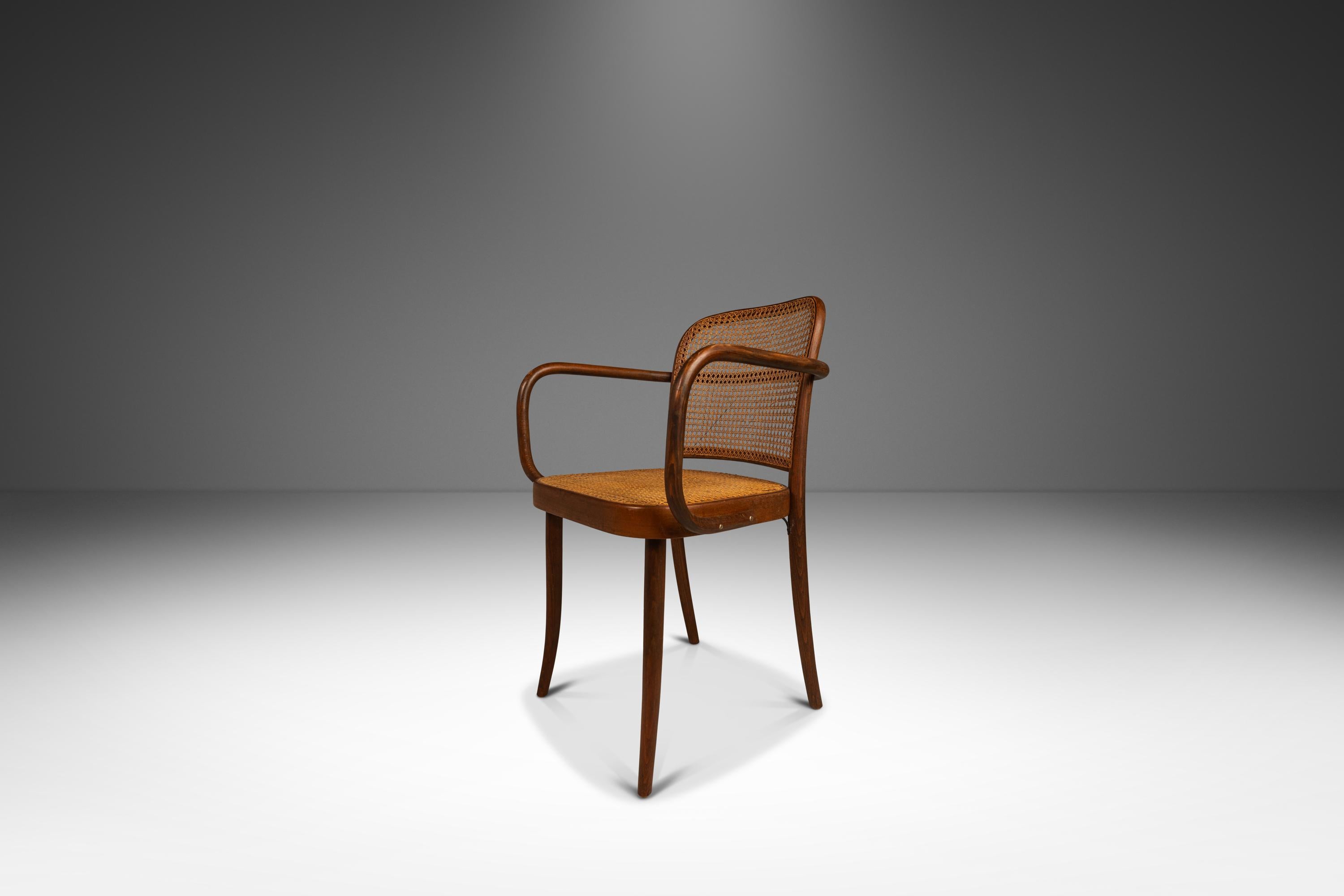 Mid-Century Modern Set of 4 Prague Model 811 Chairs by Josef Frank for Stendig, Poland, c. 1960s For Sale