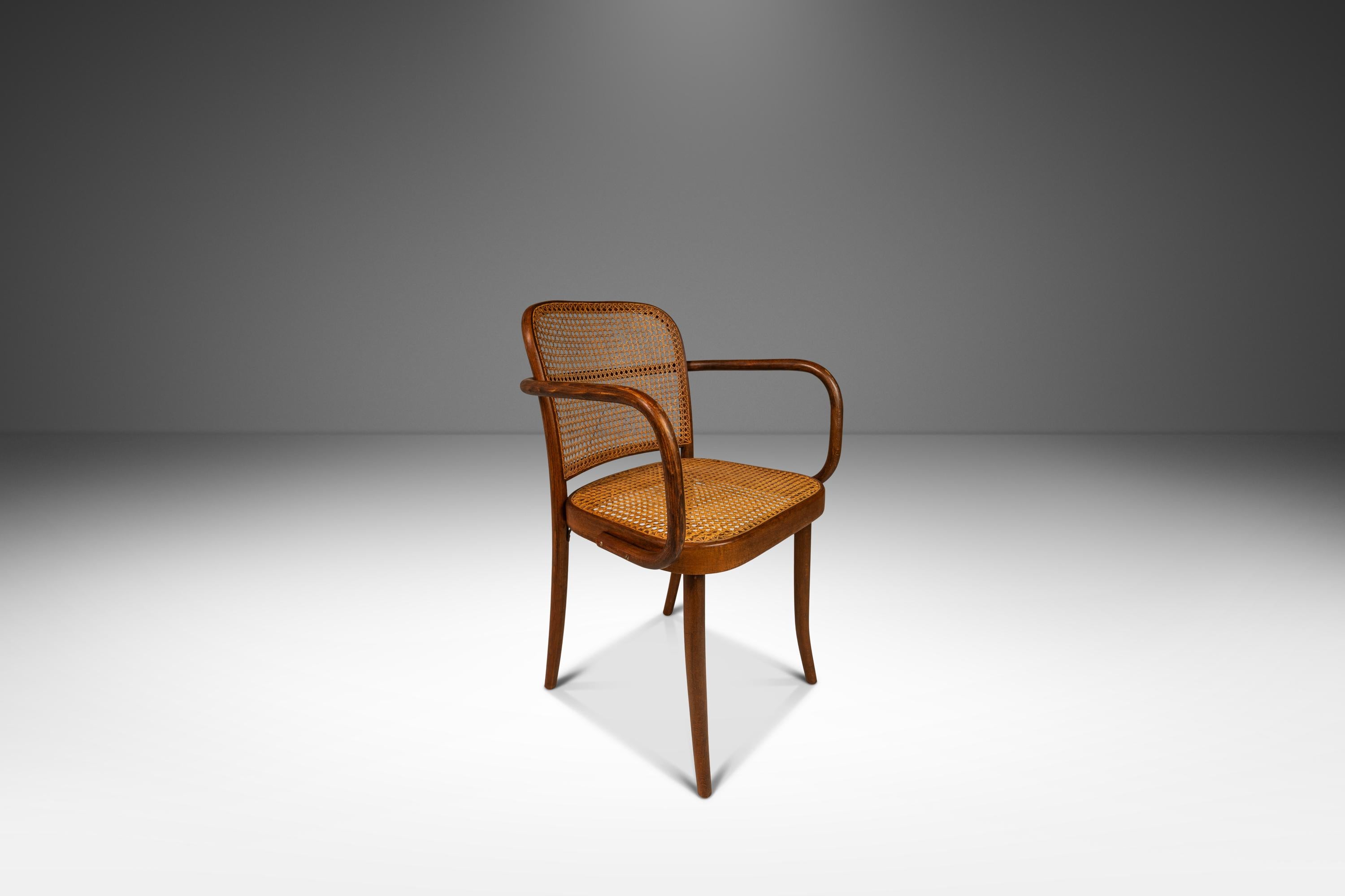 Mid-20th Century Set of 4 Prague Model 811 Chairs by Josef Frank for Stendig, Poland, c. 1960s For Sale