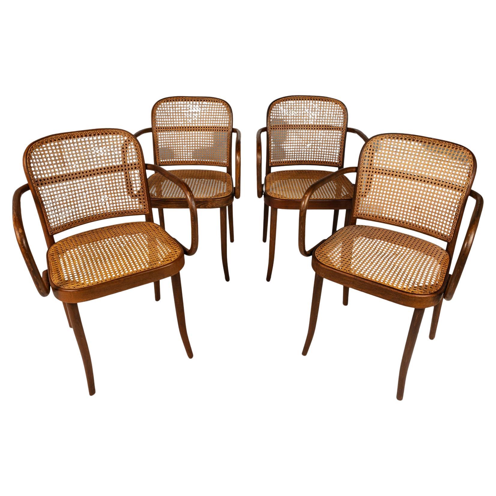 Set of 4 Prague Model 811 Chairs by Josef Frank for Stendig, Poland, c. 1960s