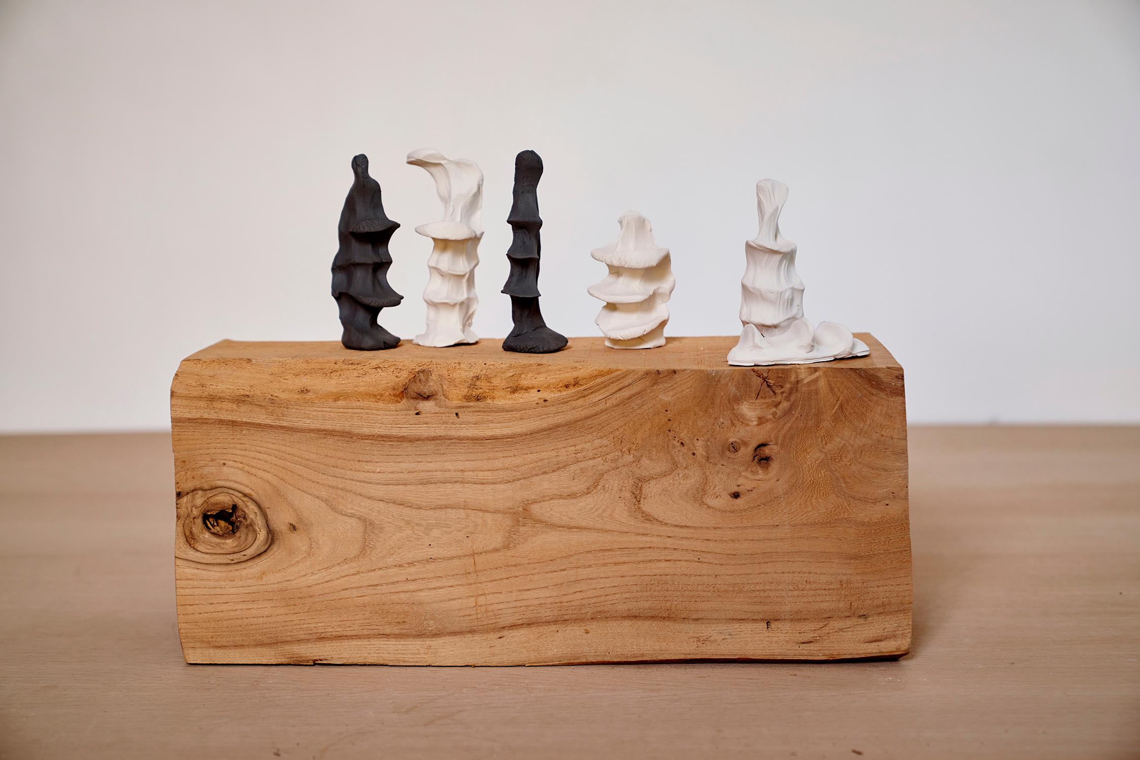 Set of 4 Primitive Sculptures by Jean-Baptiste Van Den Heede For Sale 3