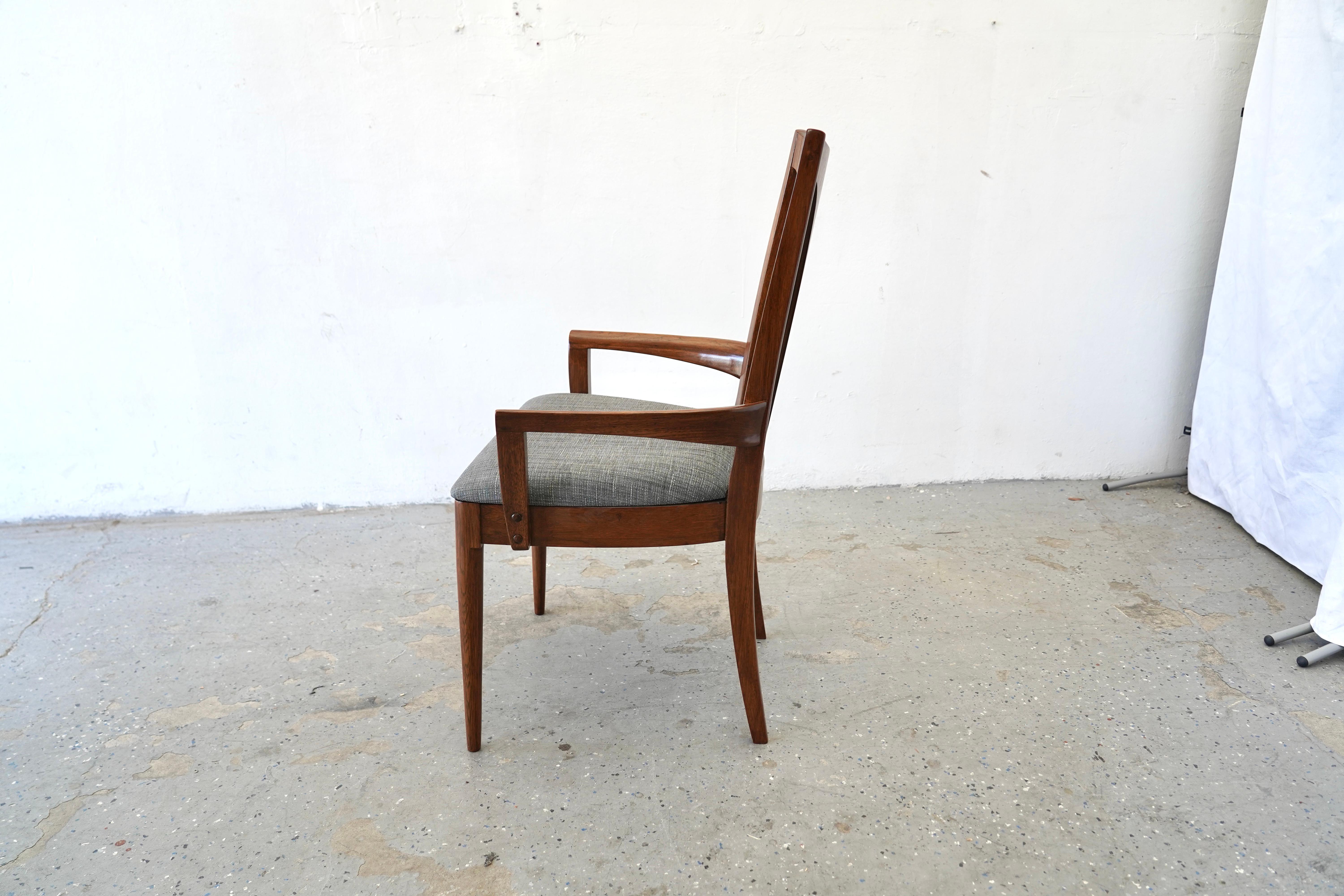 American Set of 4 Pro Restored  Reupholstered MCM Broyhill Brasília Dining Chair For Sale