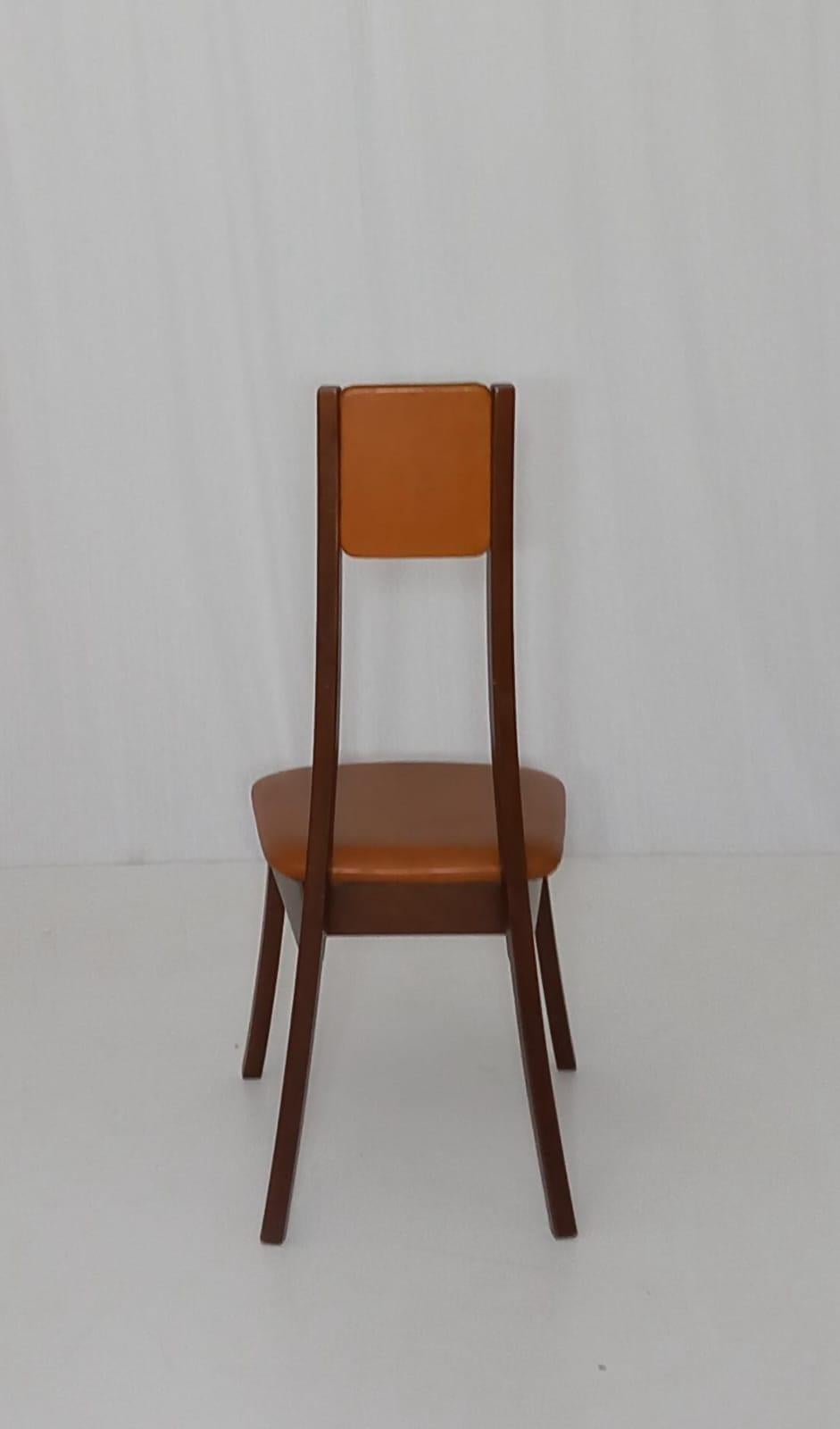 Mid-Century Modern Ensemble de 4 chaises Programma S11 par Angelo Mangiarotti pour Sorgente del Mobile, années 70 en vente