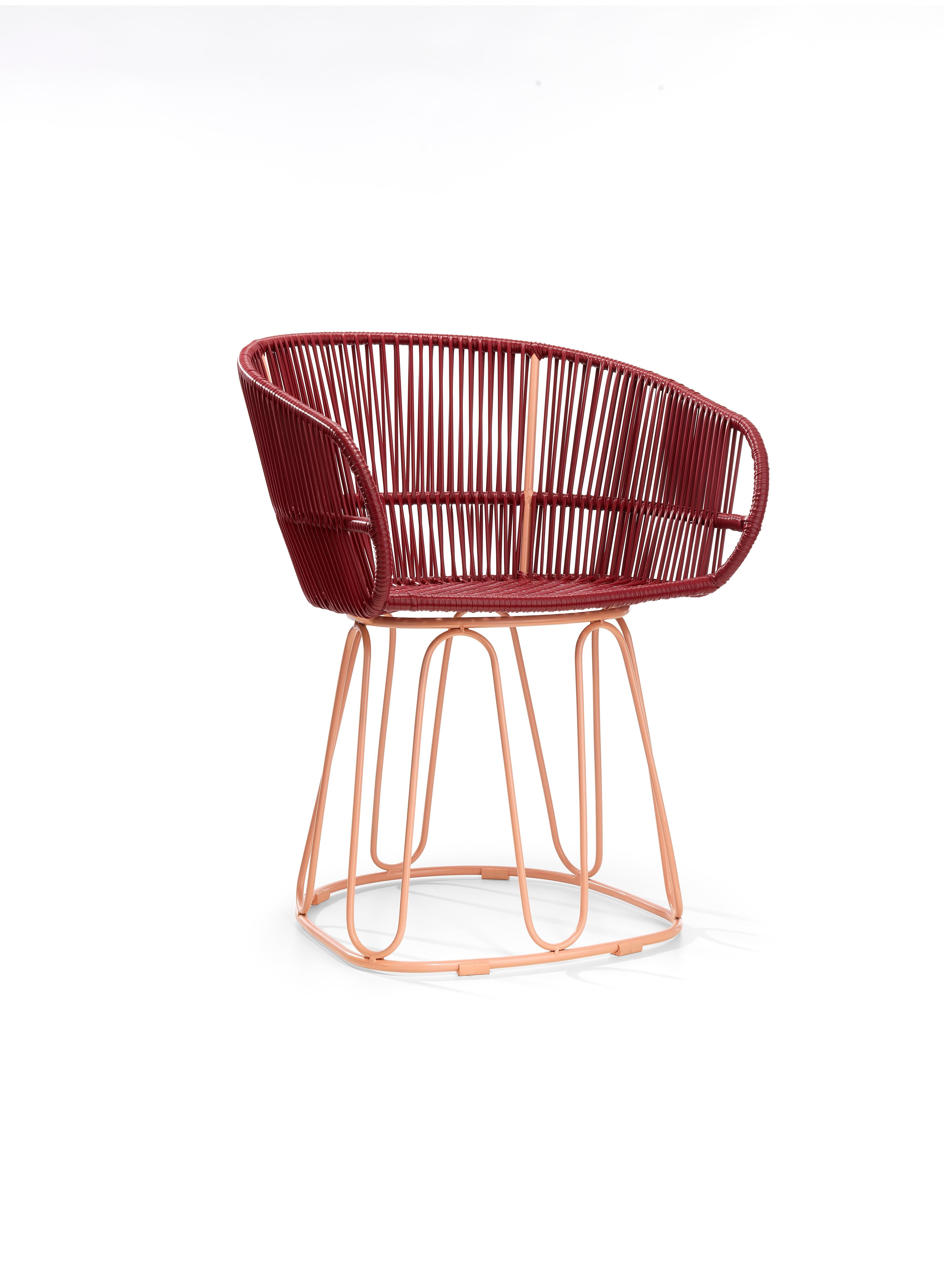 Modern Set of 4 Purple Circo Dining Chair by Sebastian Herkner For Sale