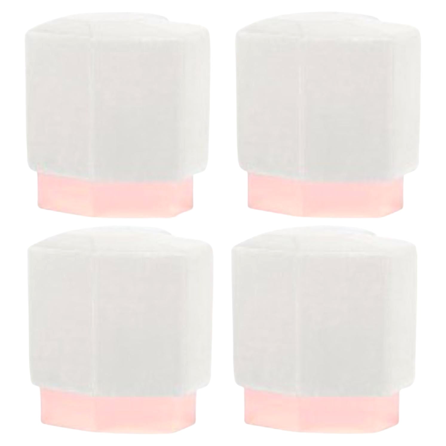 Set of 4 Queen Heart Stools by Royal Stranger