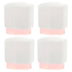 Set of 4 Queen Heart Stools by Royal Stranger
