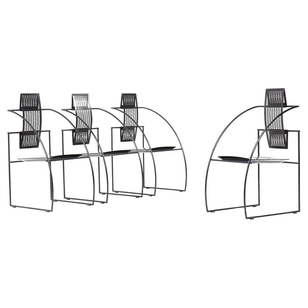 Set of 4 Quinta chairs by Mario Botta for Alias 1985 For Sale