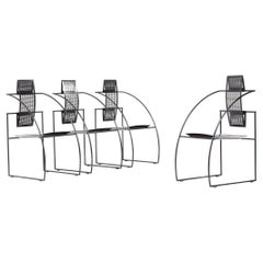 Set of 4 Quinta chairs by Mario Botta for Alias 1985