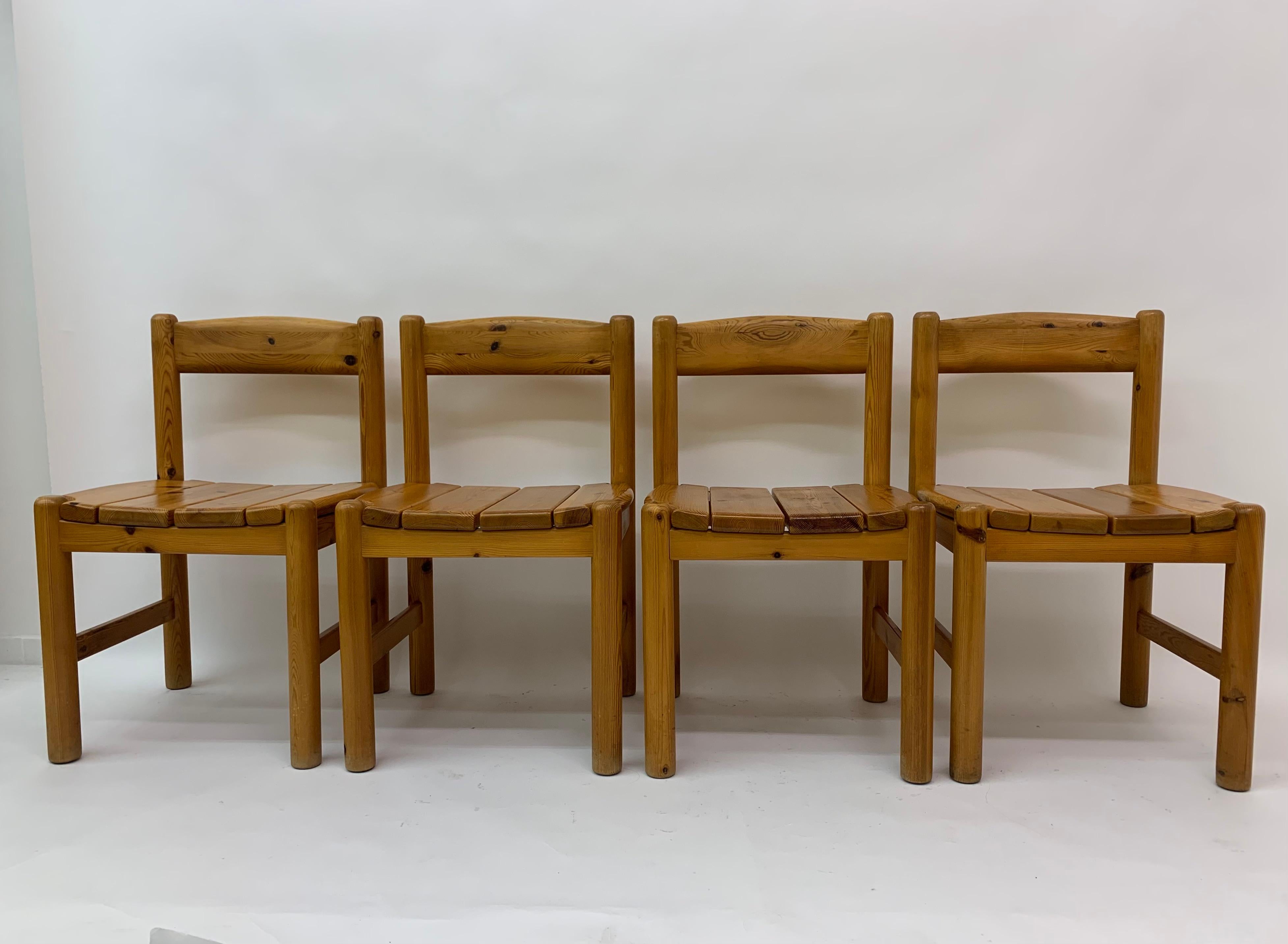 Mid-Century Modern Set of 4 Rainer Daumiller dining chairs, 1970’s For Sale