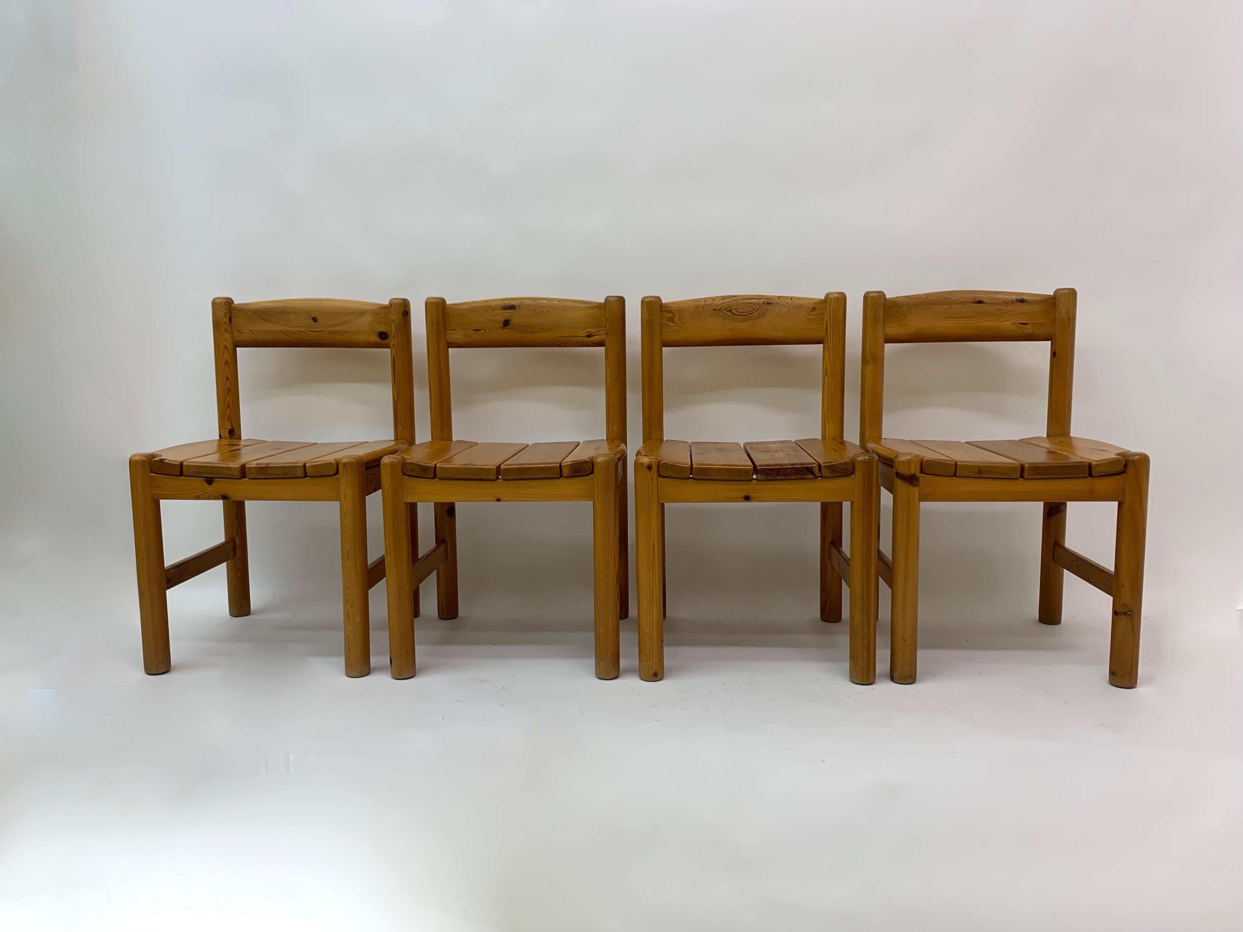 German Set of 4 Rainer Daumiller dining chairs, 1970’s For Sale