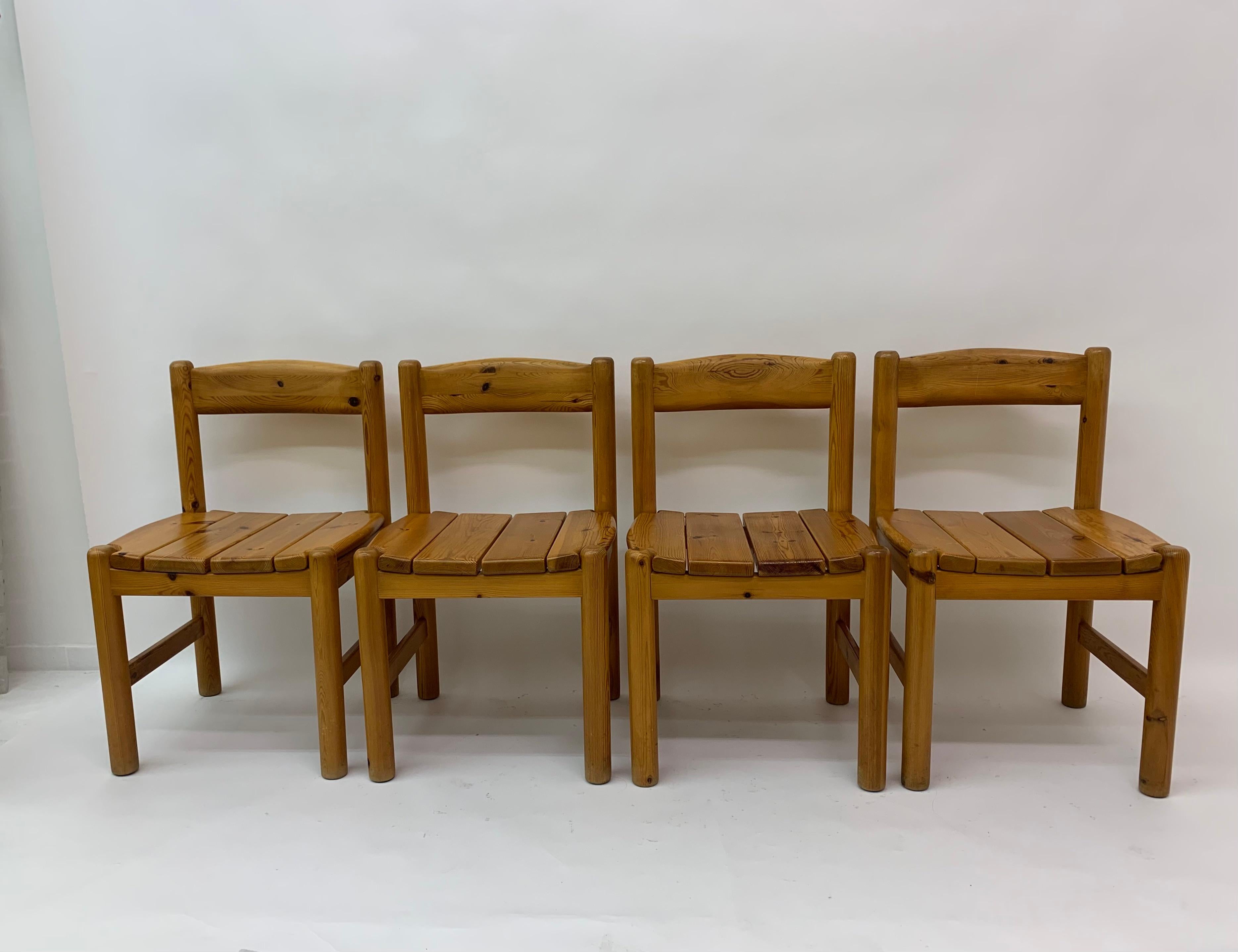 Late 20th Century Set of 4 Rainer Daumiller dining chairs, 1970’s For Sale