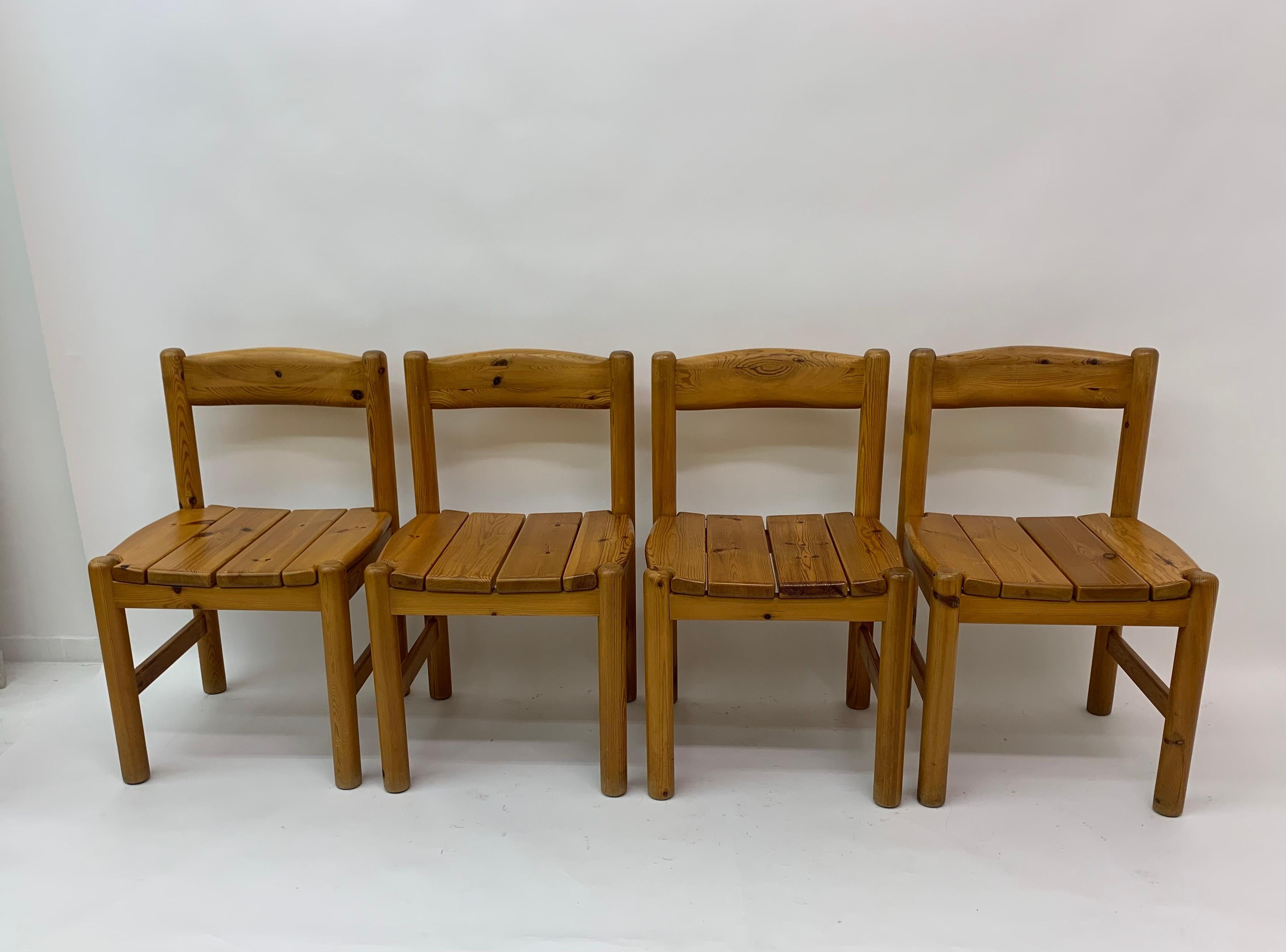 Set of 4 Rainer Daumiller dining chairs, 1970’s For Sale 1