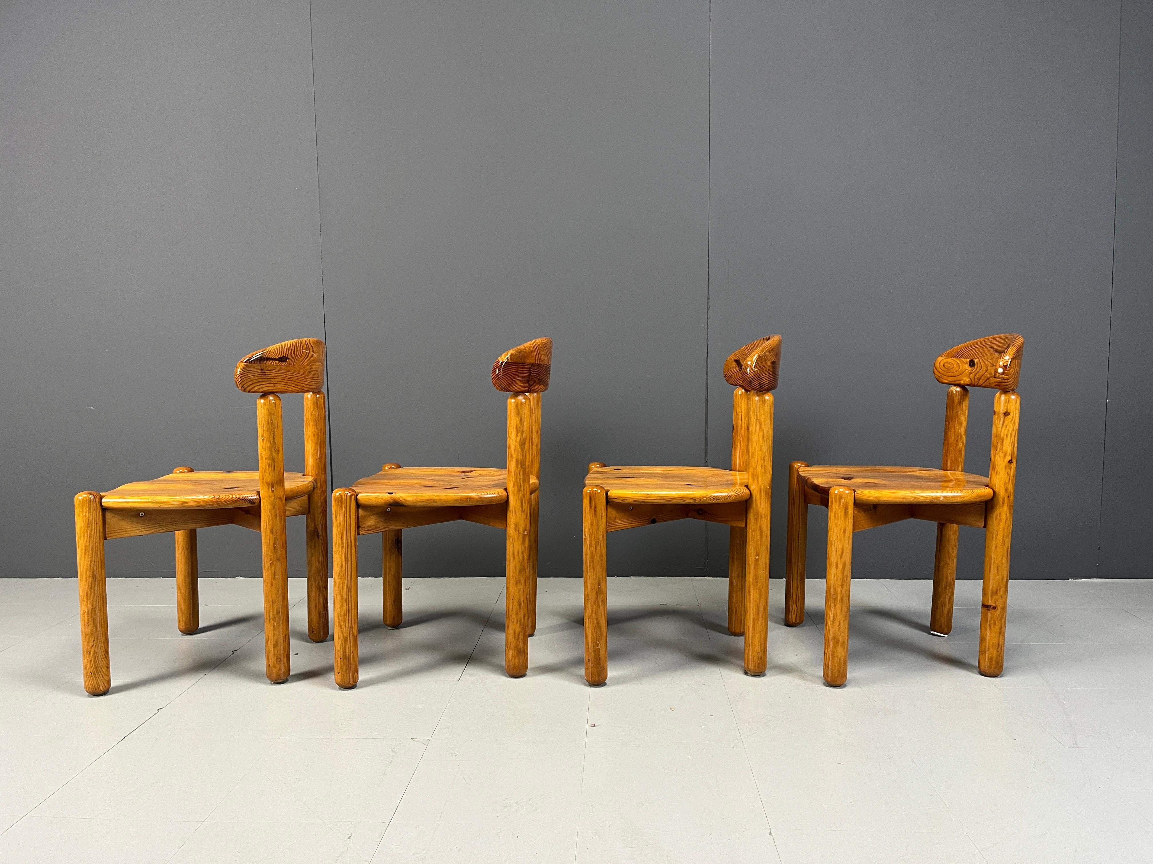 Danish Set of 4 Rainer Daumiller dining chairs, 1980s