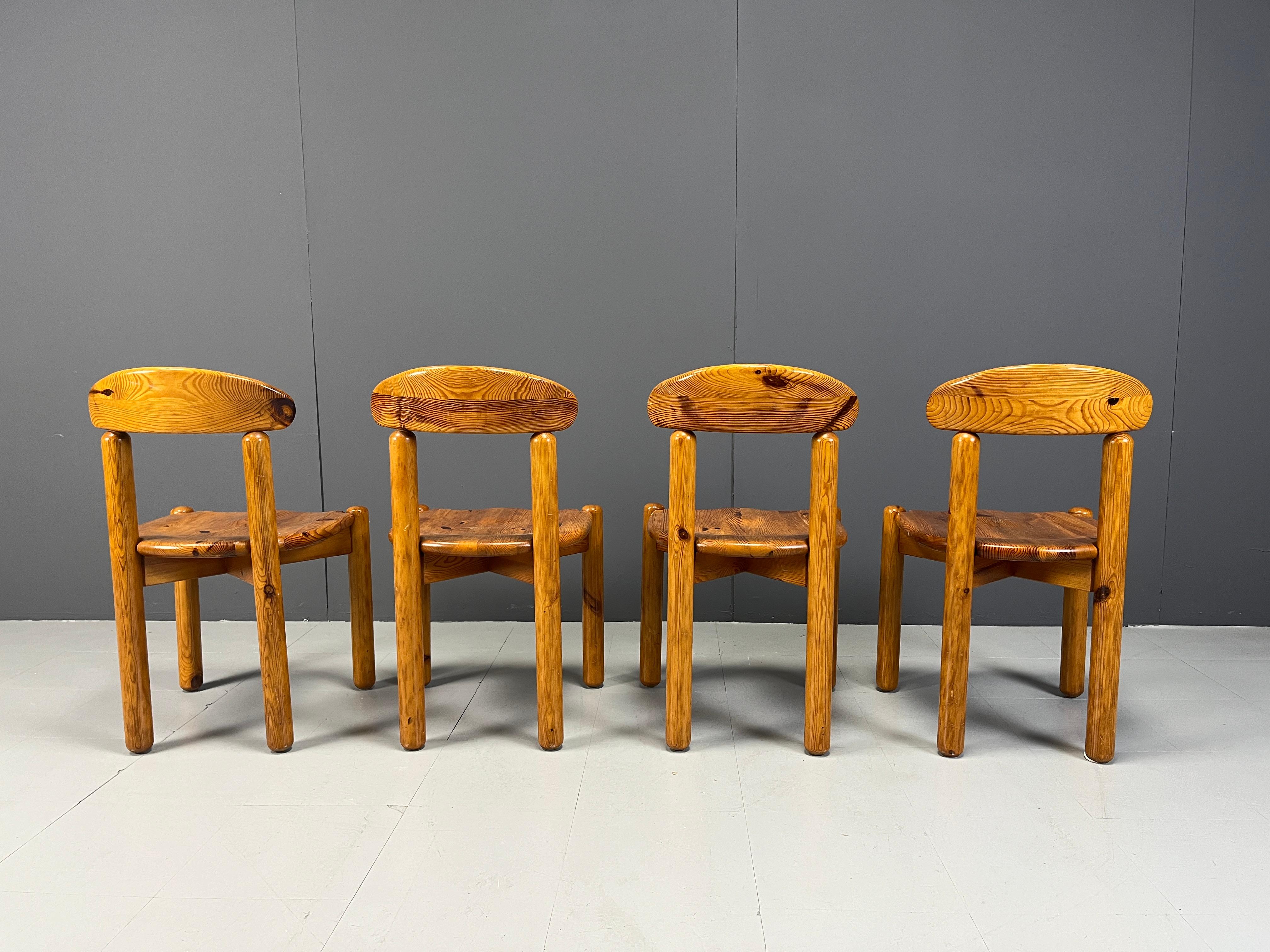 Set of 4 Rainer Daumiller dining chairs, 1980s In Good Condition In Leuven, Vlaams Gewest