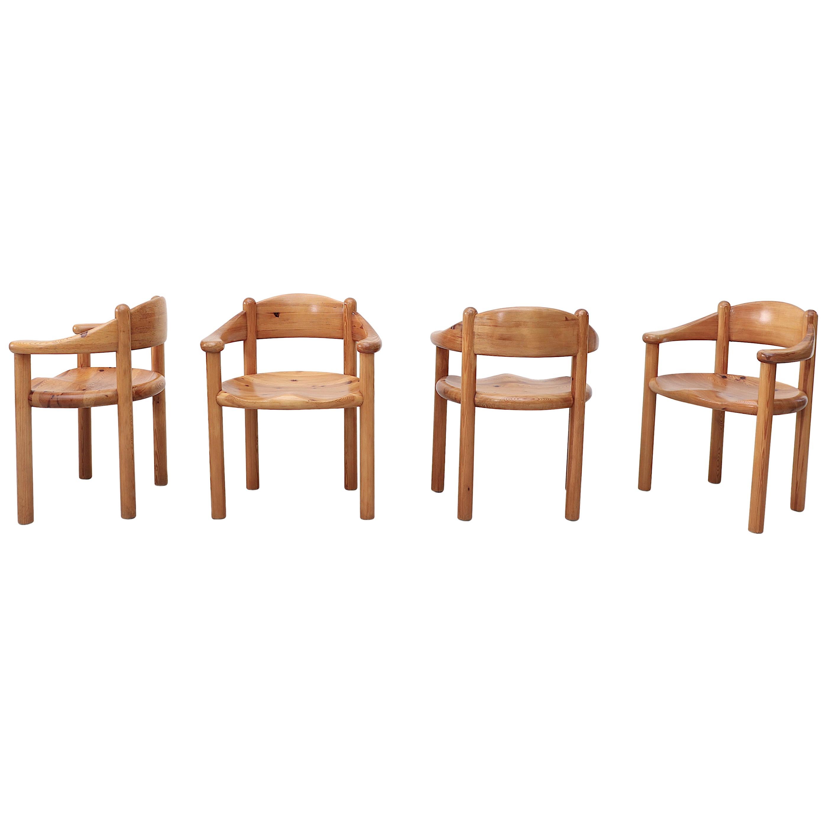 Set of 4 Rainer Daumiller for Hirtshals Savvaerk Dining Chairs