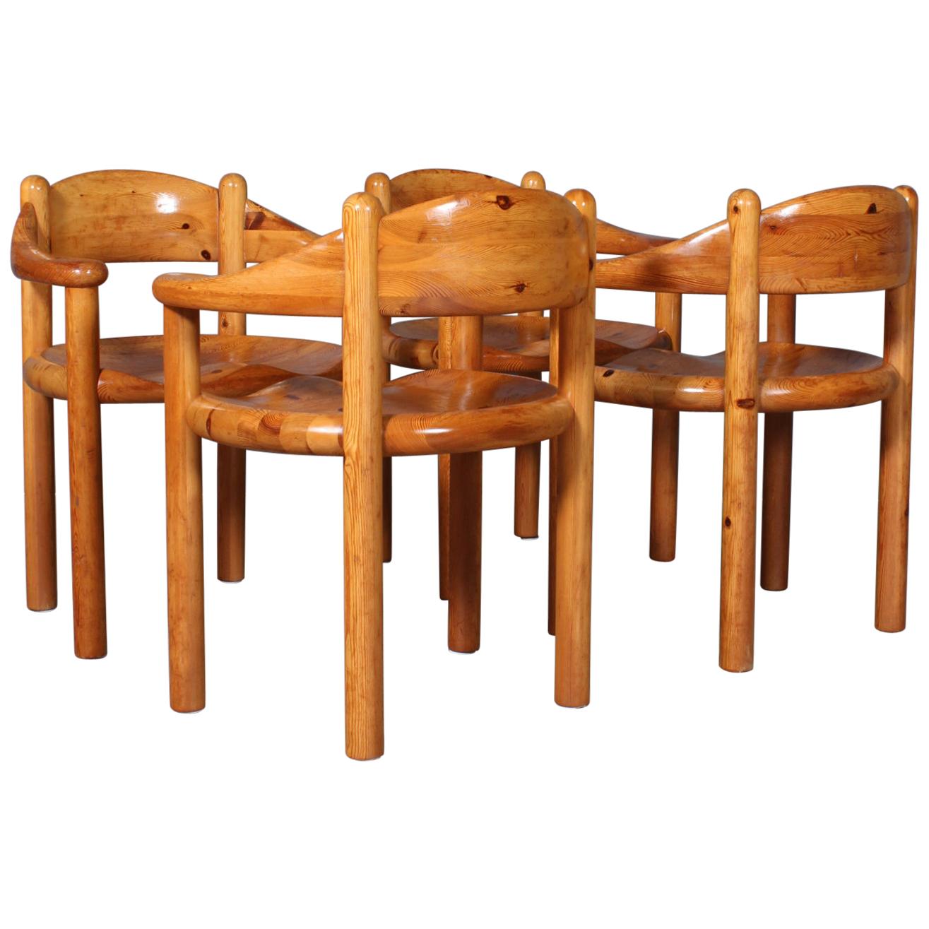 Set of 4 Rainer Daumiller for Hirtshals Savvaerk Dining Chairs