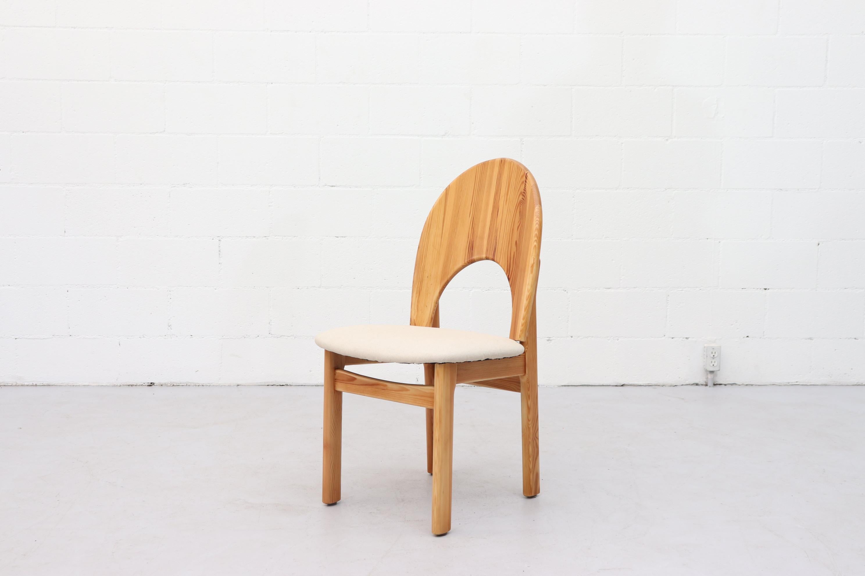 4 Stühle aus Kiefernholz im Rainer Daumiller-Stil (Moderne der Mitte des Jahrhunderts)