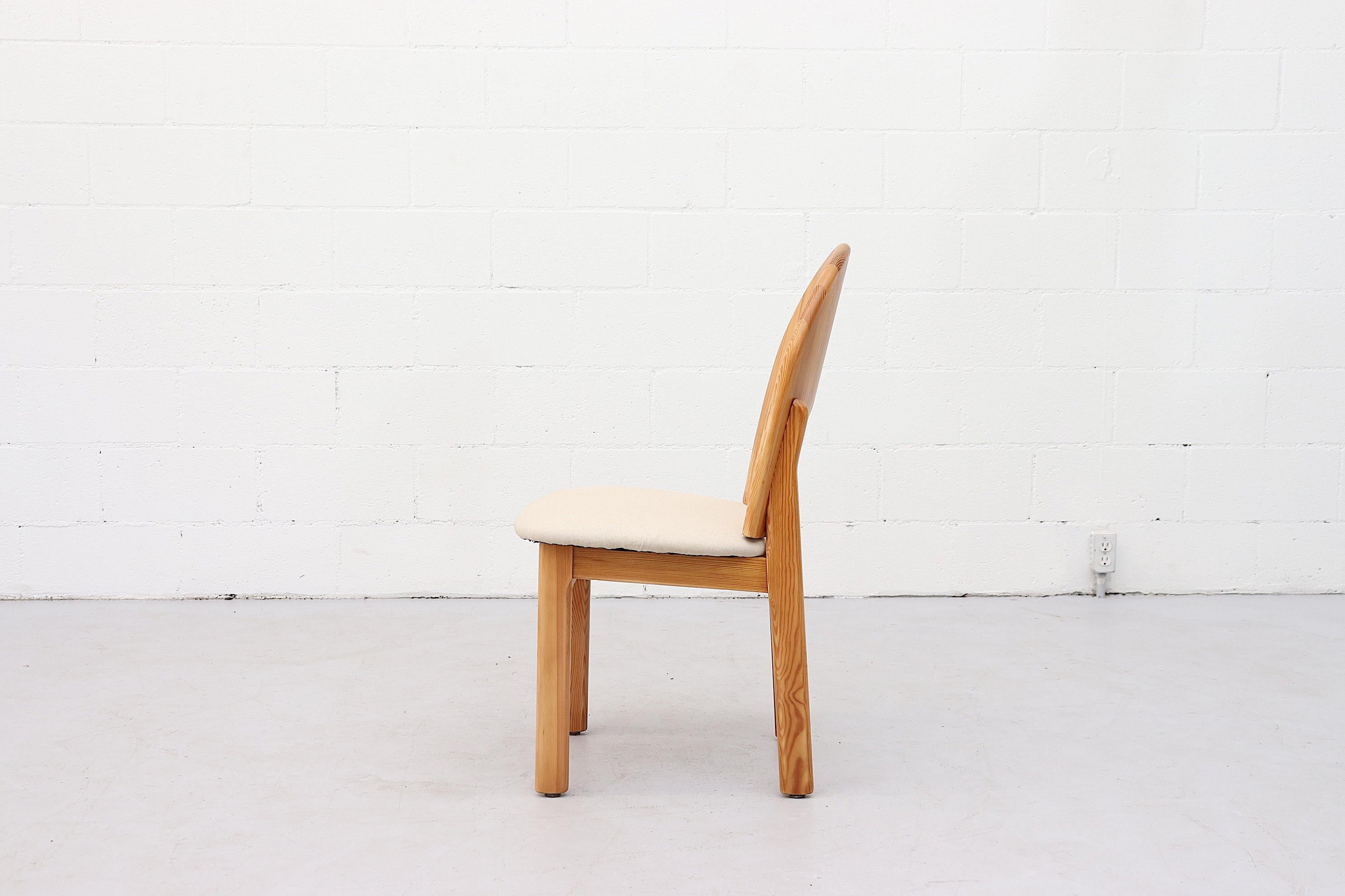 4 Stühle aus Kiefernholz im Rainer Daumiller-Stil (Dänisch)