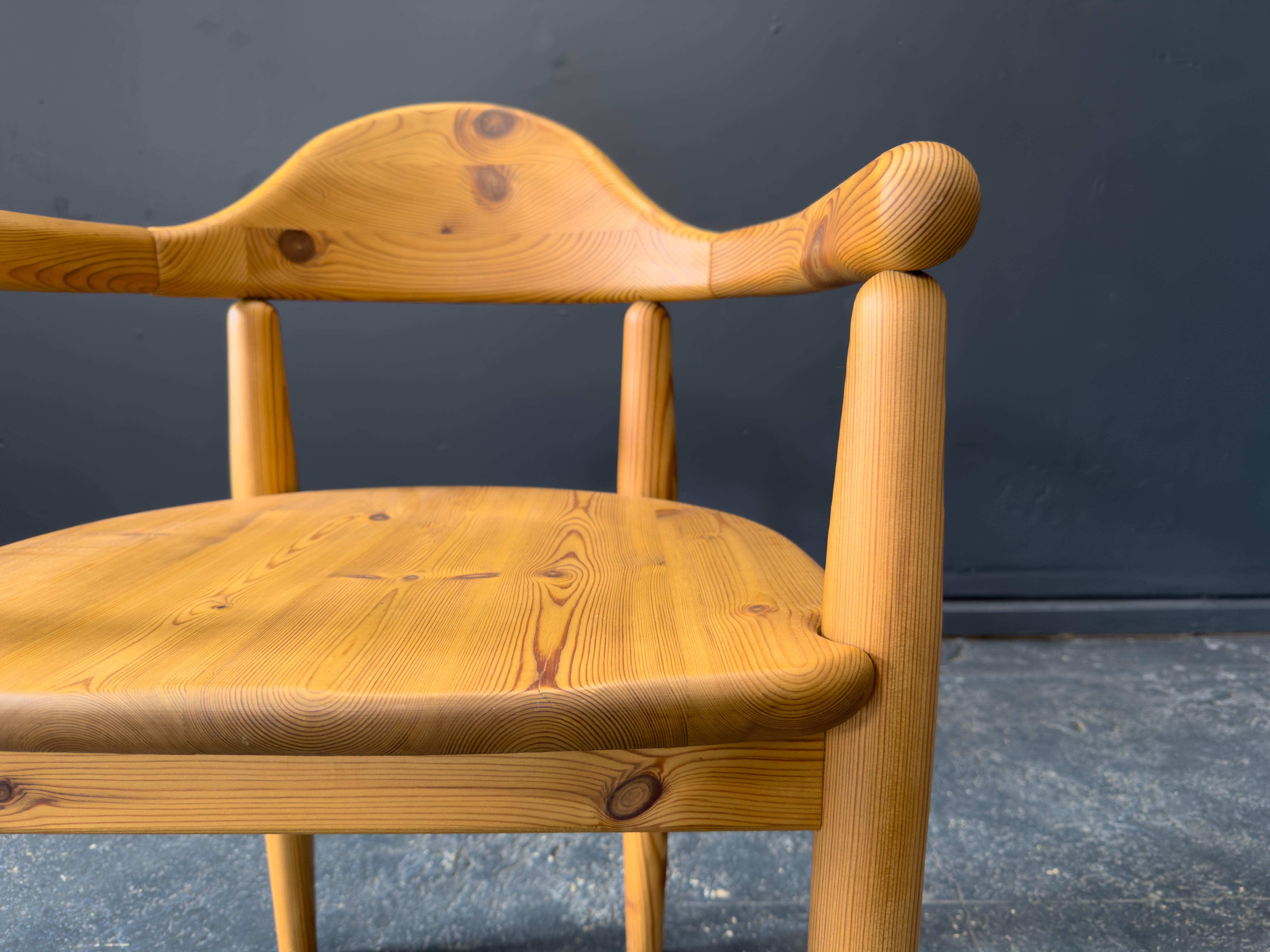 Ensemble de 4 chaises de salle à manger Rainer Daumiller en pin massif en vente 5