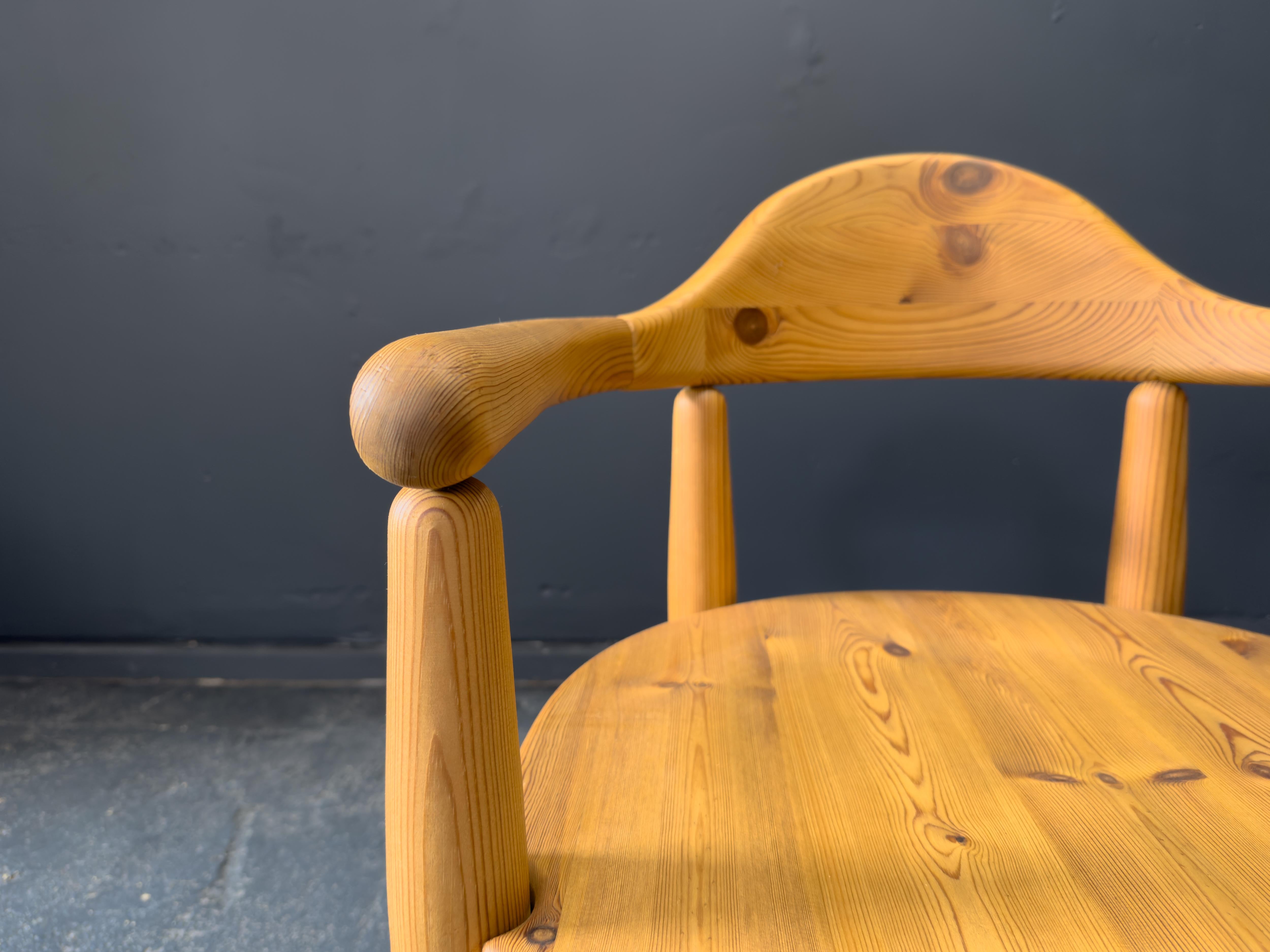 Ensemble de 4 chaises de salle à manger Rainer Daumiller en pin massif en vente 6