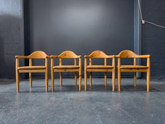 Satz von 4 Rainer Daumiller Massivholzstühlen aus Kiefer