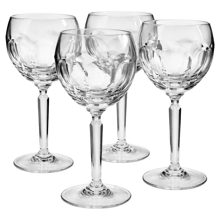 ralph lauren wine glasses RALPH LAUREN HOME Blue / Clear Stemmed Wine / Drink Glass MADE IN ITAL   Old Souled