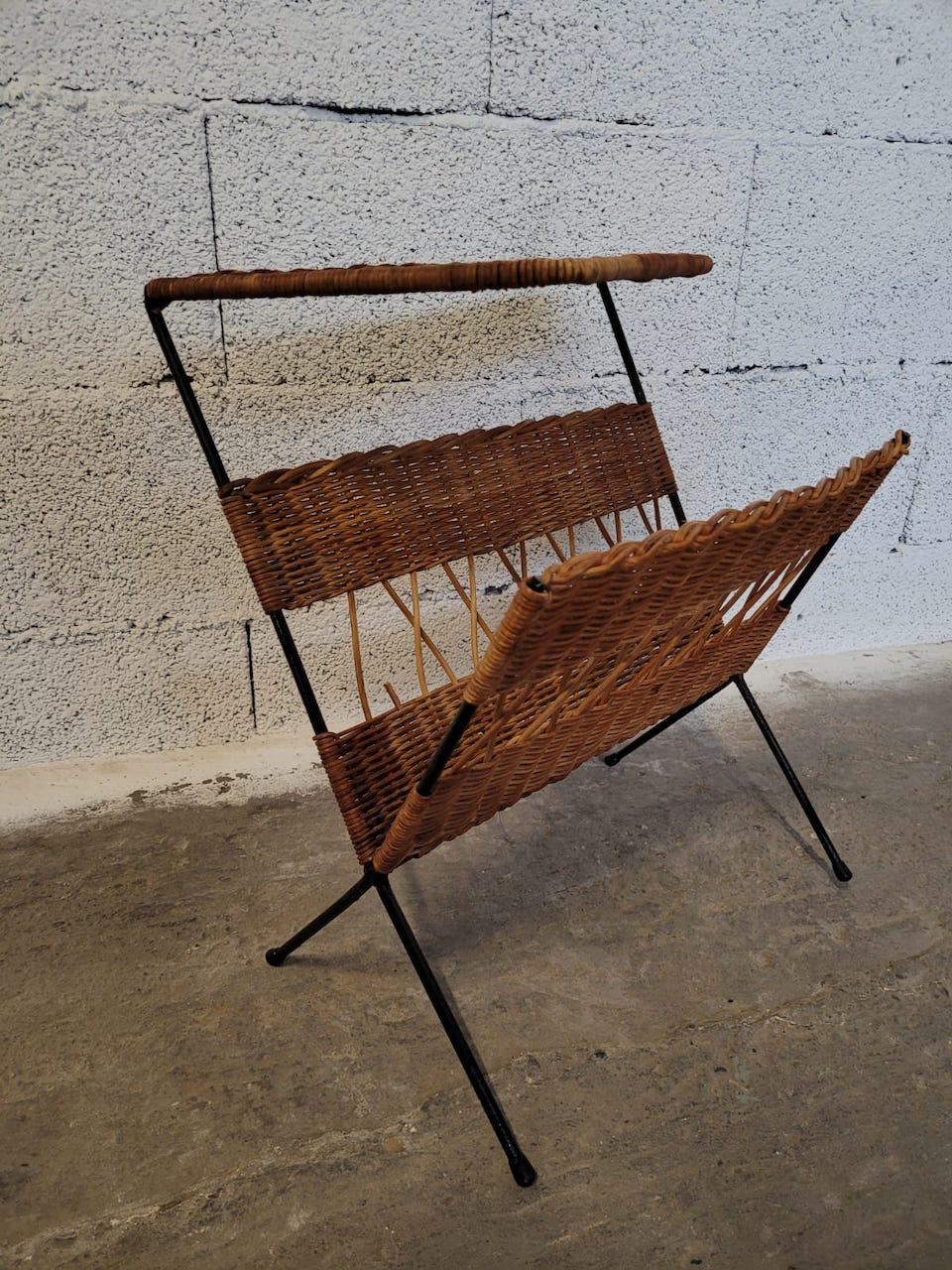 Ensemble de 4 tabourets et porte-revues Raoul Guys, édition Airborne 1950 Bon état à Saint Rémy de Provence, FR